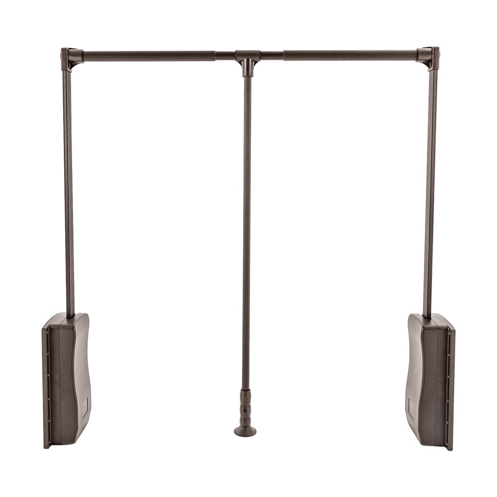 35-47 " Adjustable Closet Rod Closet-Mounted Simple Pull Down Hanger Shelf NEW