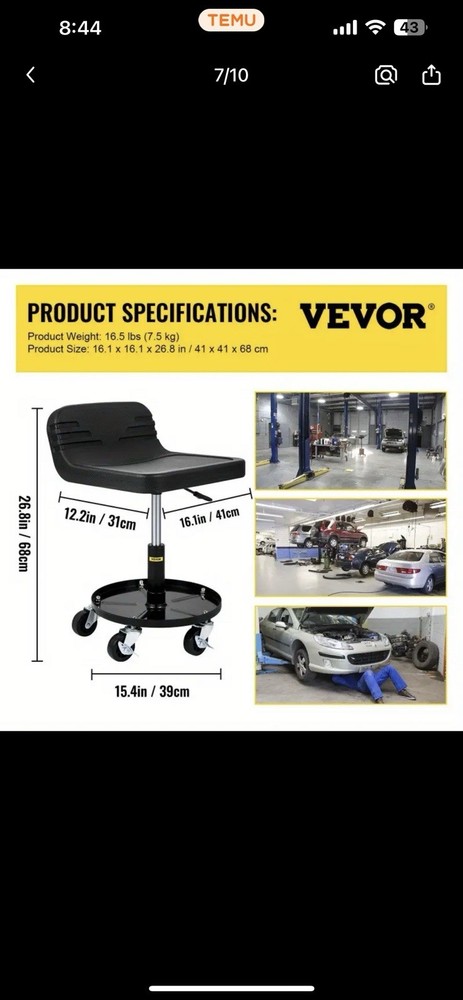 Mechanic Shop Stool