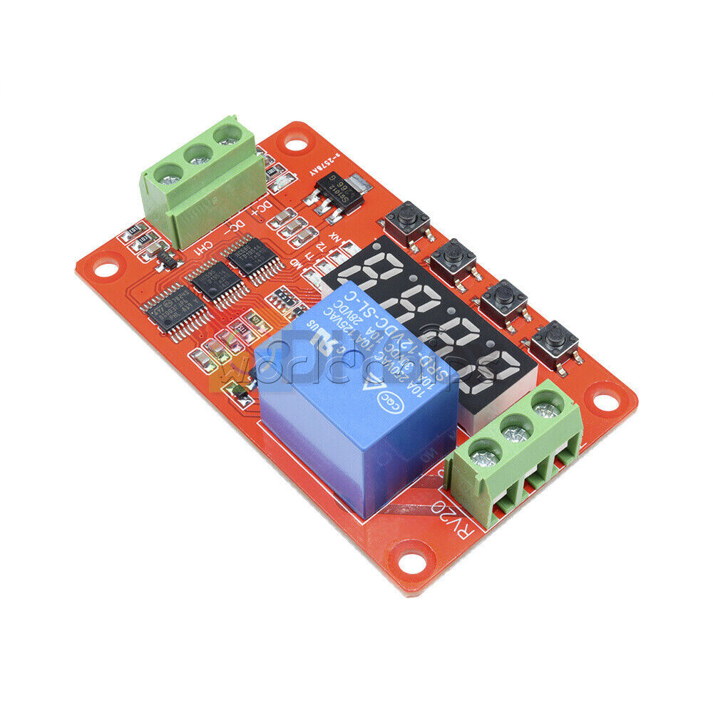 DC 12V PLC Relay Multifunction Self-lock Cycle Timer Module Delay Time Switch N