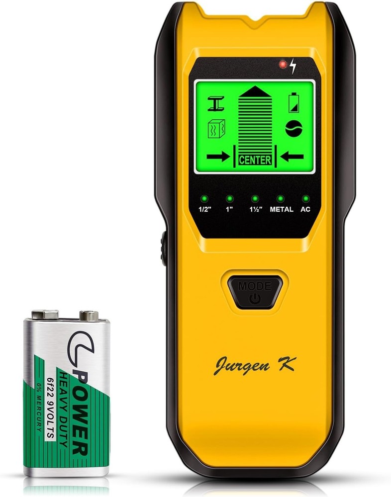 Battery-Powered Multifunction Stud Finder – Accurate Detection for Home Projects