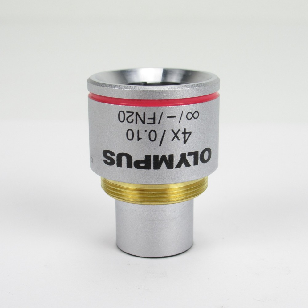 OLYMPUS PLAN 4X/0.10 ∞/-/FN20 MICROSCOPE OBJECTIVE FOR CX22/CX23 MICROSCOPE