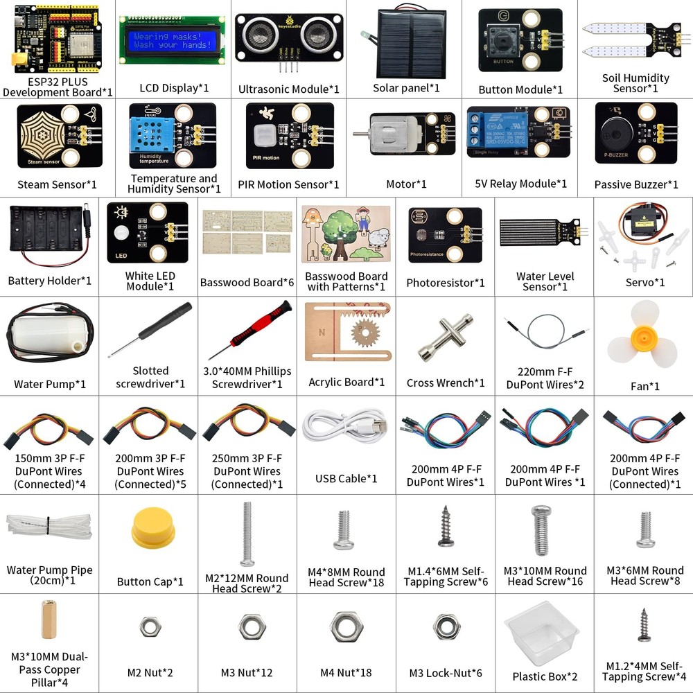 IoT Control Smart Farm Starter Kit for Arduino ESP32,Electronics Programming ...