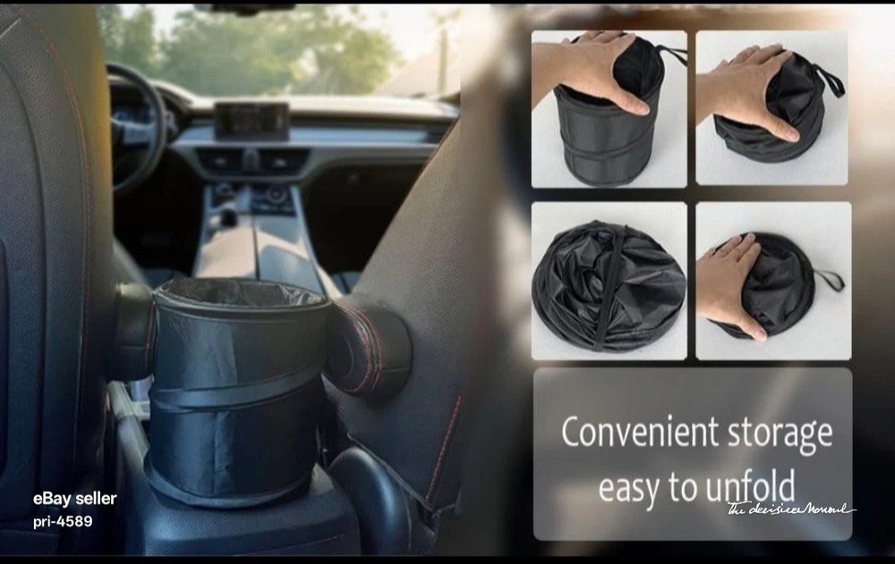 Car Trash Can Hanging Garbage Bag Organizer