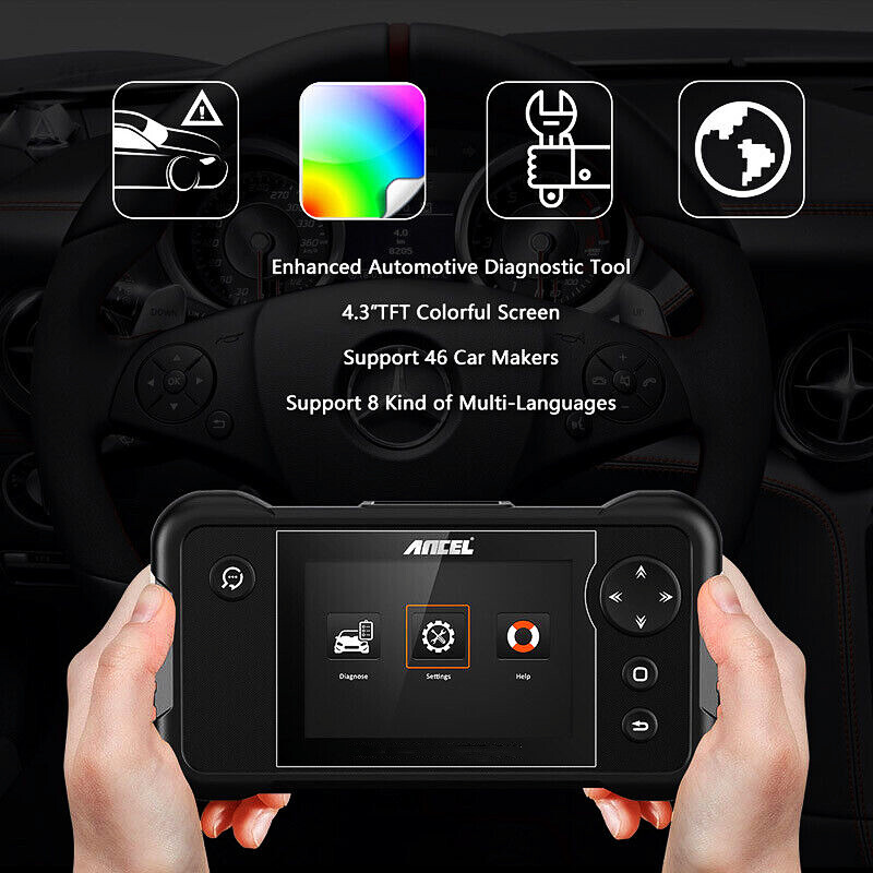 ANCEL FX2000 PRO OBD2 Car Scanner ABS SRS Engine AT Diagnostic Tool Code Reader