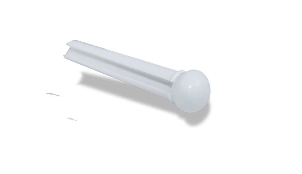 Bridge Pin Set White 6 String 5mm Slotted Bulk 60 Pack 080695WH-60P