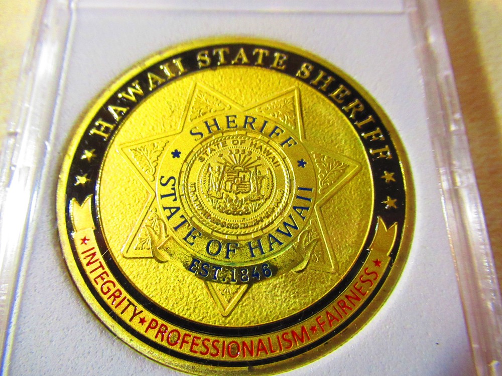 HAWAII STATE SHERIFF Challenge Coin