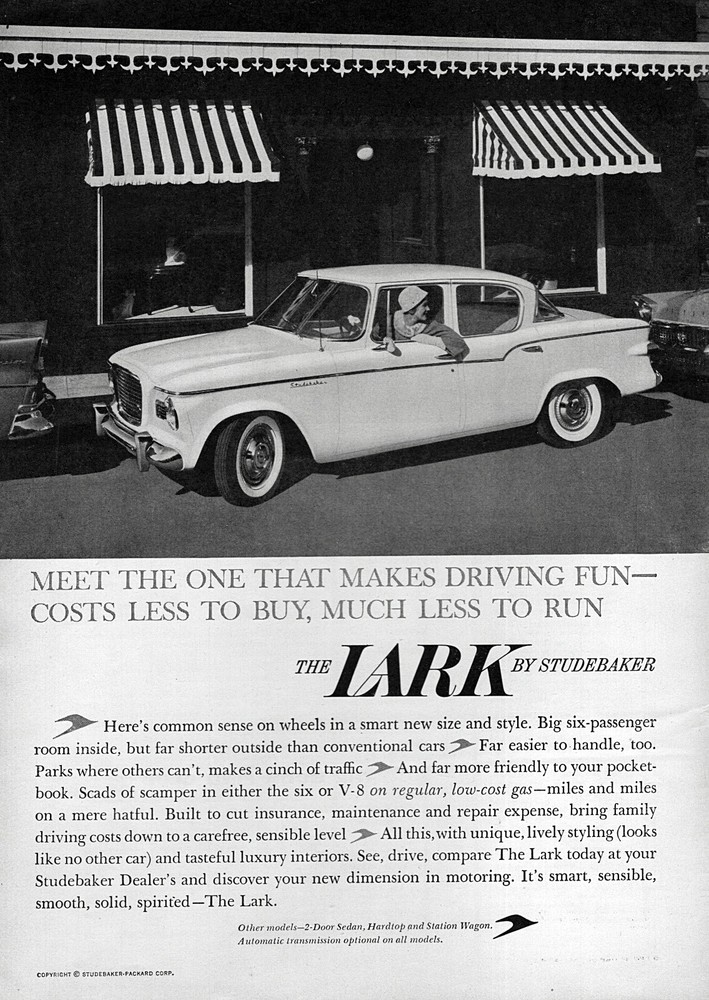 1959 Studebaker Lark Sedan Original Print Ad