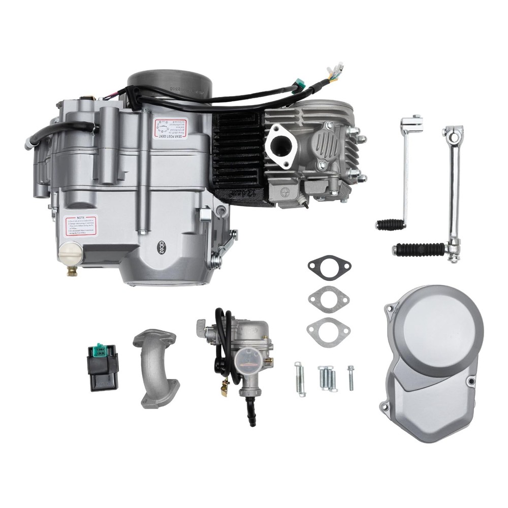 125CC 4 Stroke Gasoline Single Cylinder Engine Kit Air Cooled Kick Start Reverse