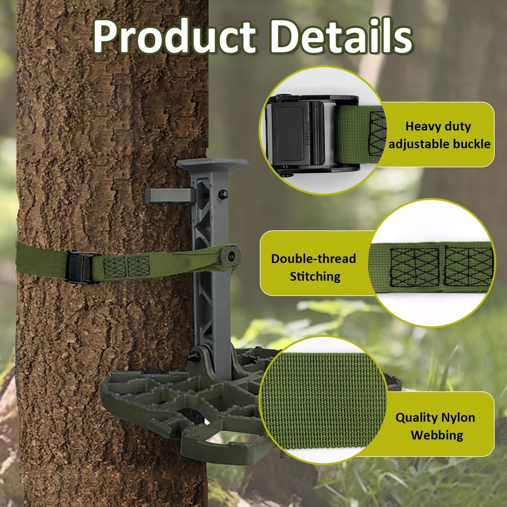 Hunting Climbing Stick Straps Heavy Duty Tree Stand Climbing Stick Straps Cli...