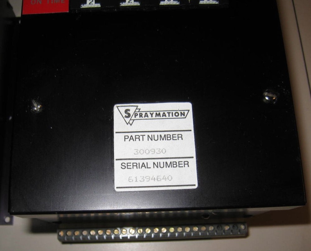 Spraymation 300930 Control Timer Clock Decade Delay Input Module ON Time NEW