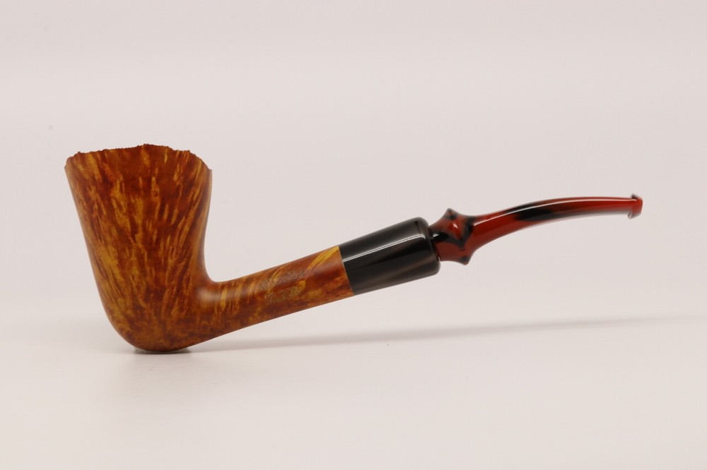 Chacom - Fleur Natural Briar Smoking Pipe with pouch B1696