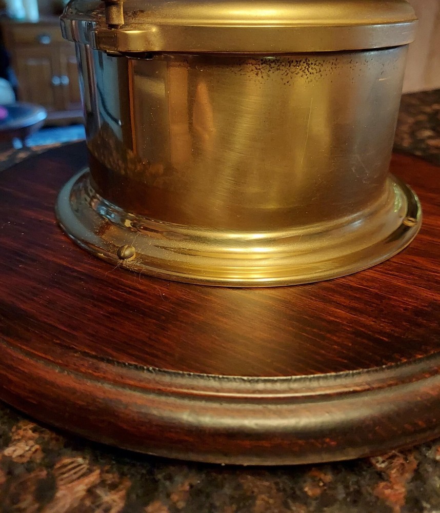 Schatz Brass Ship's Compensated Precision Barometer & Thermometer, West Germany