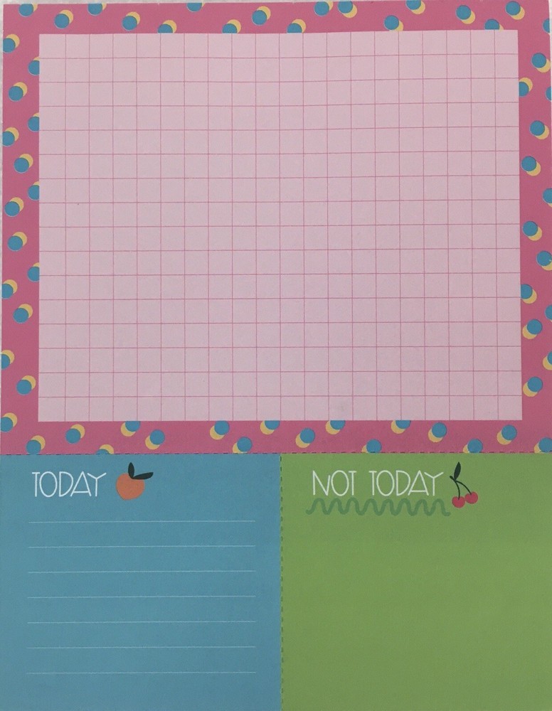 To Do Daily Desk Planner Bloc Notes List Pad Day Organizer Perforated 60 Sheets