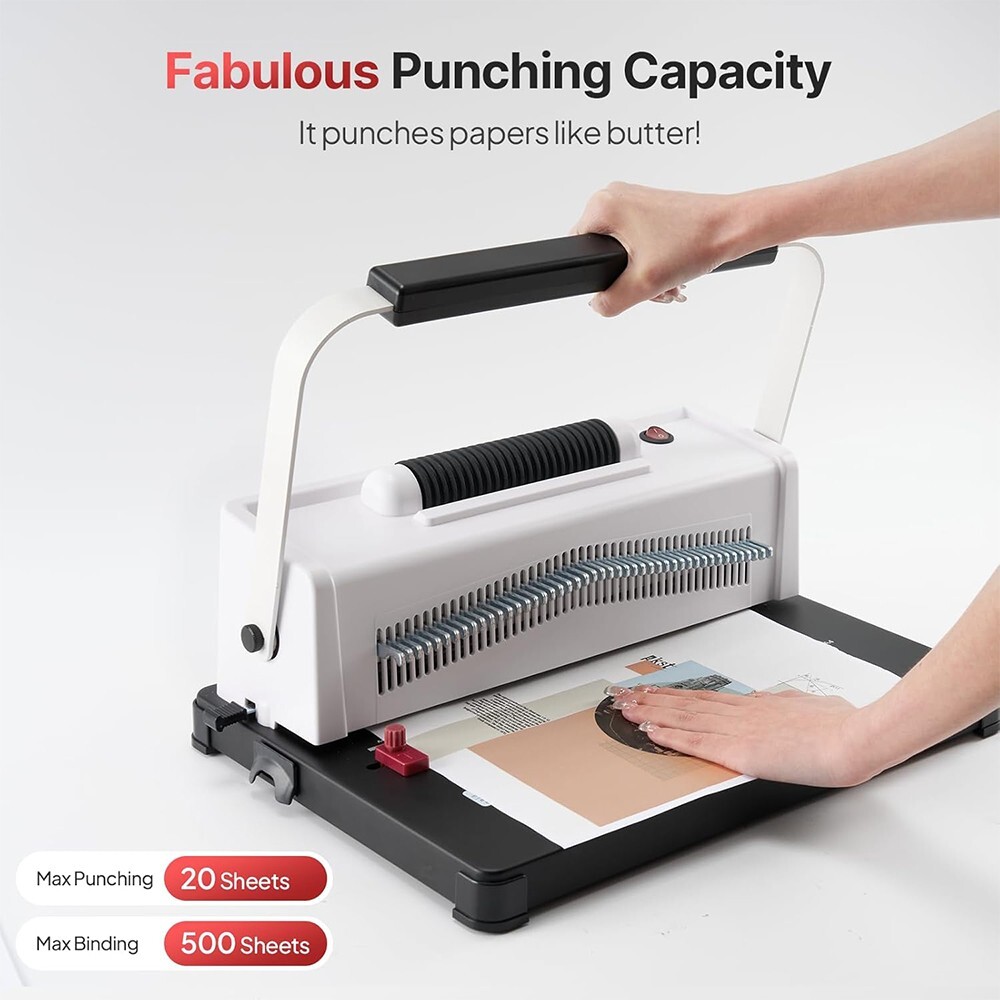 Coil Spiral Binding Machine Book Maker Electric Binding 100 Binding Spines