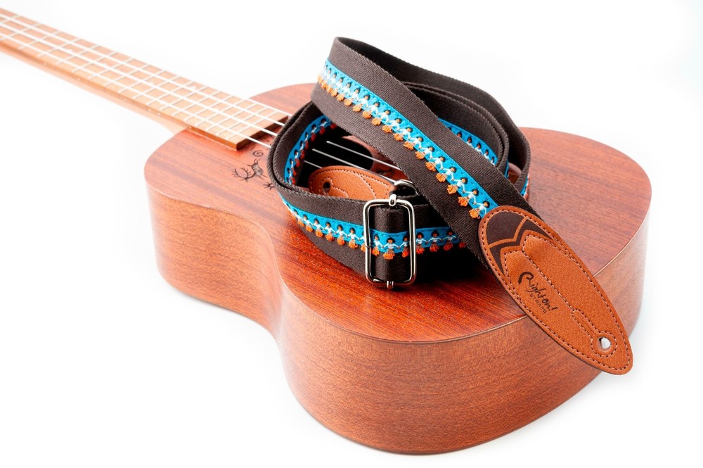 RightOn! Surf Waimea Brown Guitar Strap