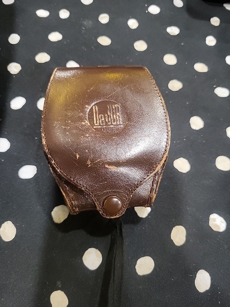 VINTAGE DEJUR Camera Light Meter Model 40 Leather Case