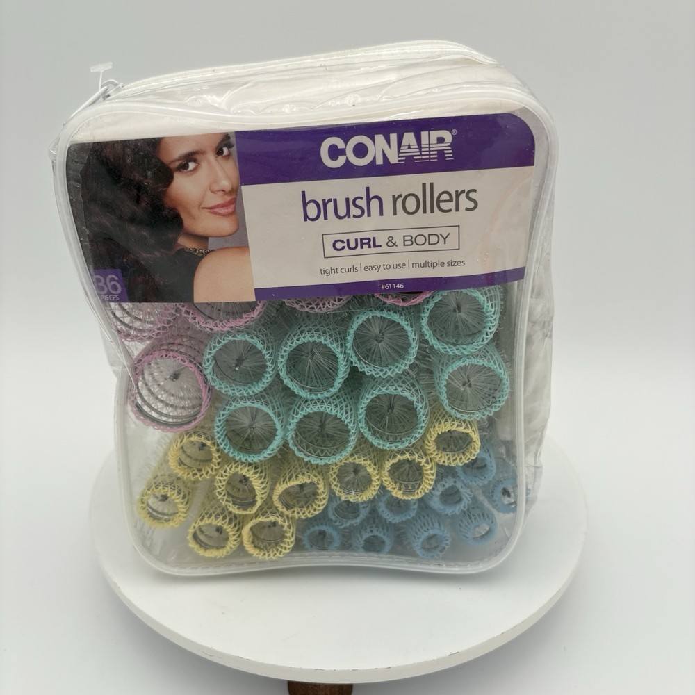 Conair Brush Rollers Curl & Body 36 Pieces~ NEW