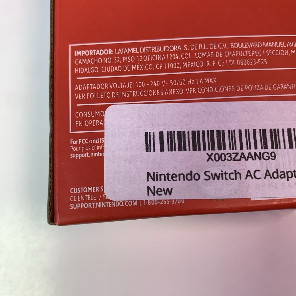 Nintendo Switch AC Adapter Power Adapter Charger Open Box