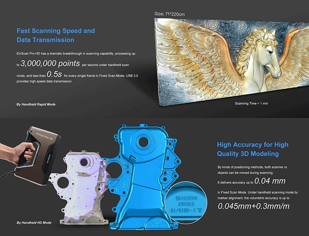 Shining3D Handheld 3D Scanner EinScan Pro HD Full Pack!