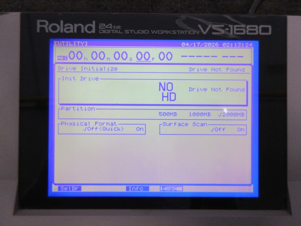 Roland VS-1680 Digital Studio Workstation - Gray