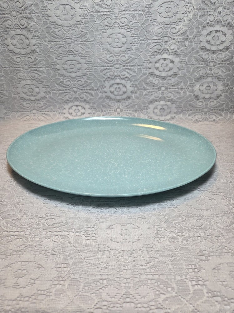 MCM Robin Egg Blue Speckleware Melamine 9-3/4" x 13" Serving Platter