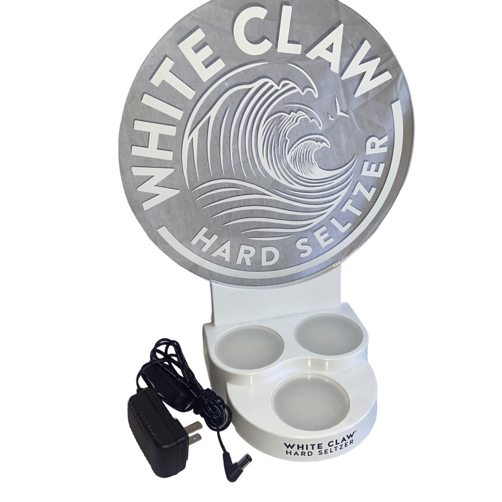 Pre-owned White Claw Bar Back Light Up Display