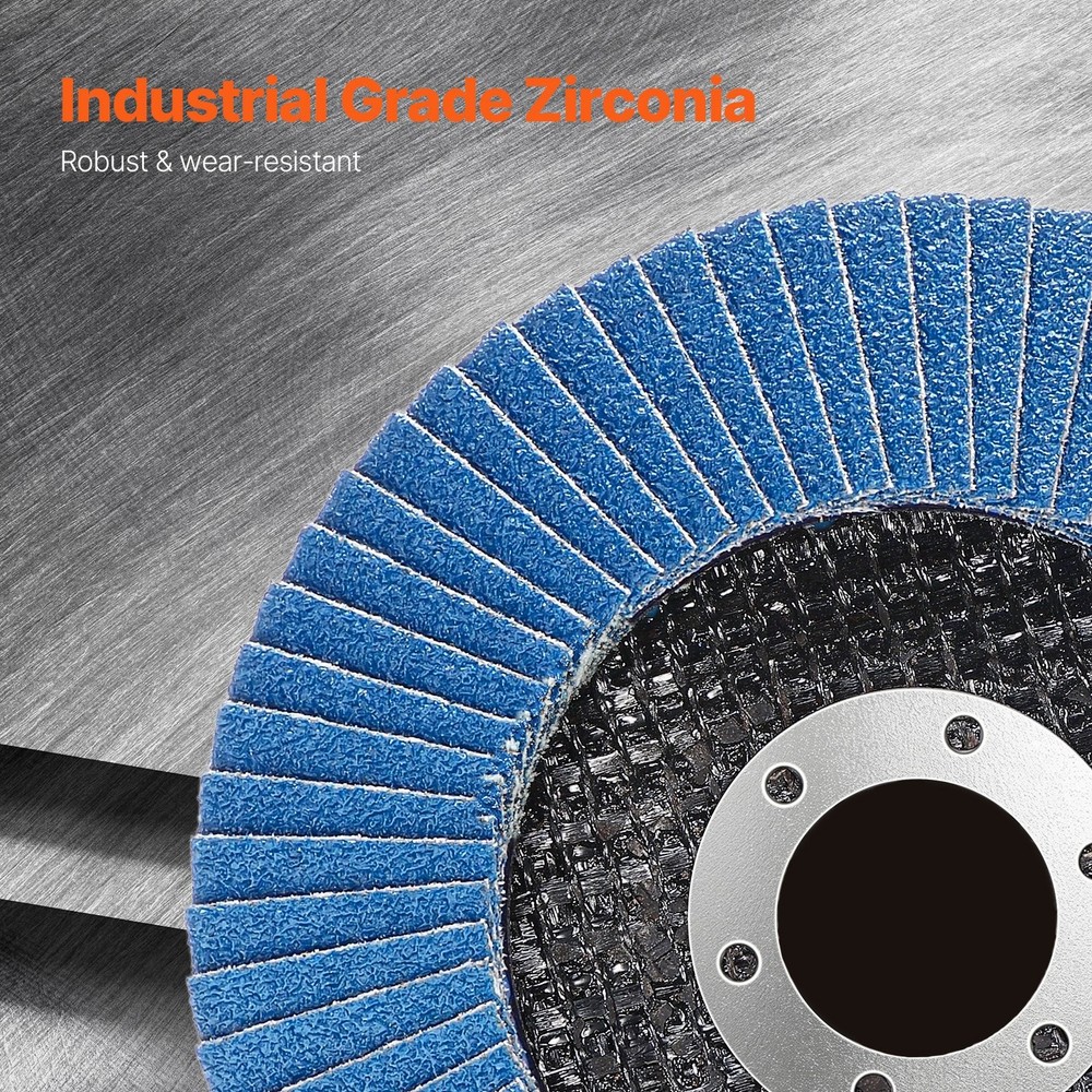 40 Grit Flap Discs - Angle Grinder Sanding Wheels - 10 Pack USA