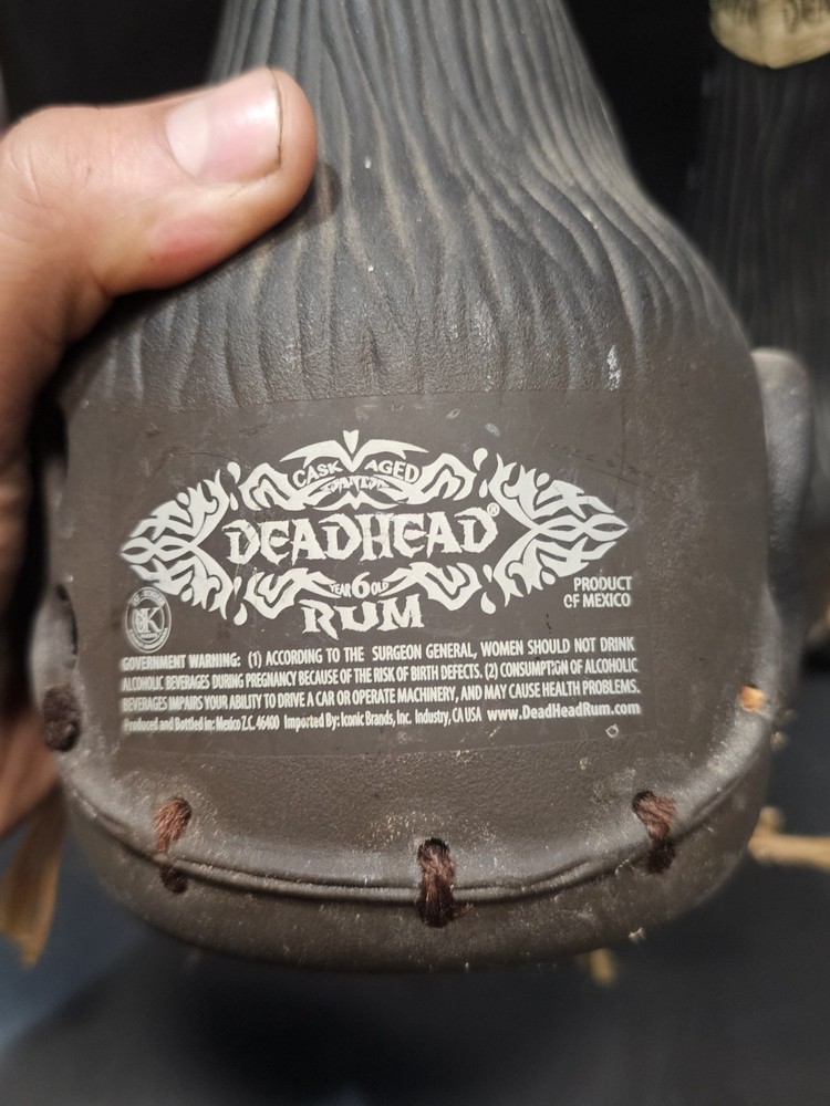 2 Deadhead Rum Tsantsa Empty Bottle Large Second Edition 750ml Shrunken Head