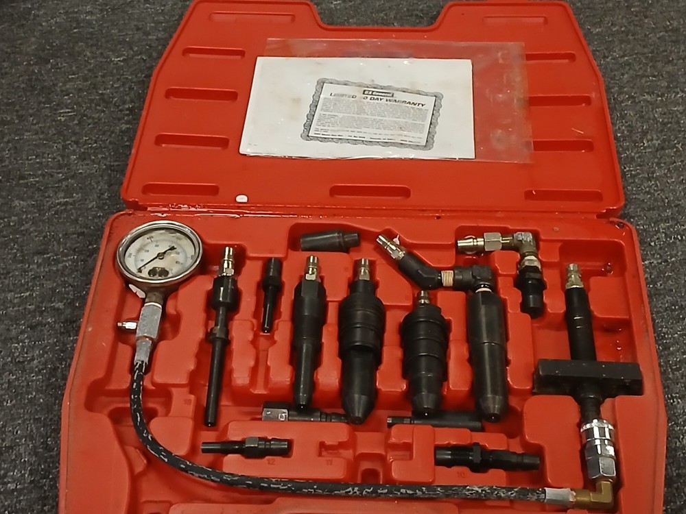 Engine Compression Tester Set Mod 46800 with Case By Harbour Freight