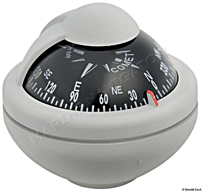 RIVIERA Comet Boat Marine Compass 2" Grey Bracket Mount