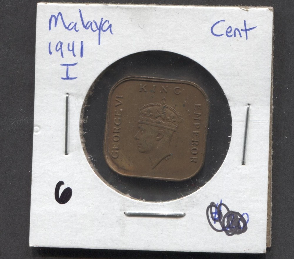 1941-Malaya- 1 Cent