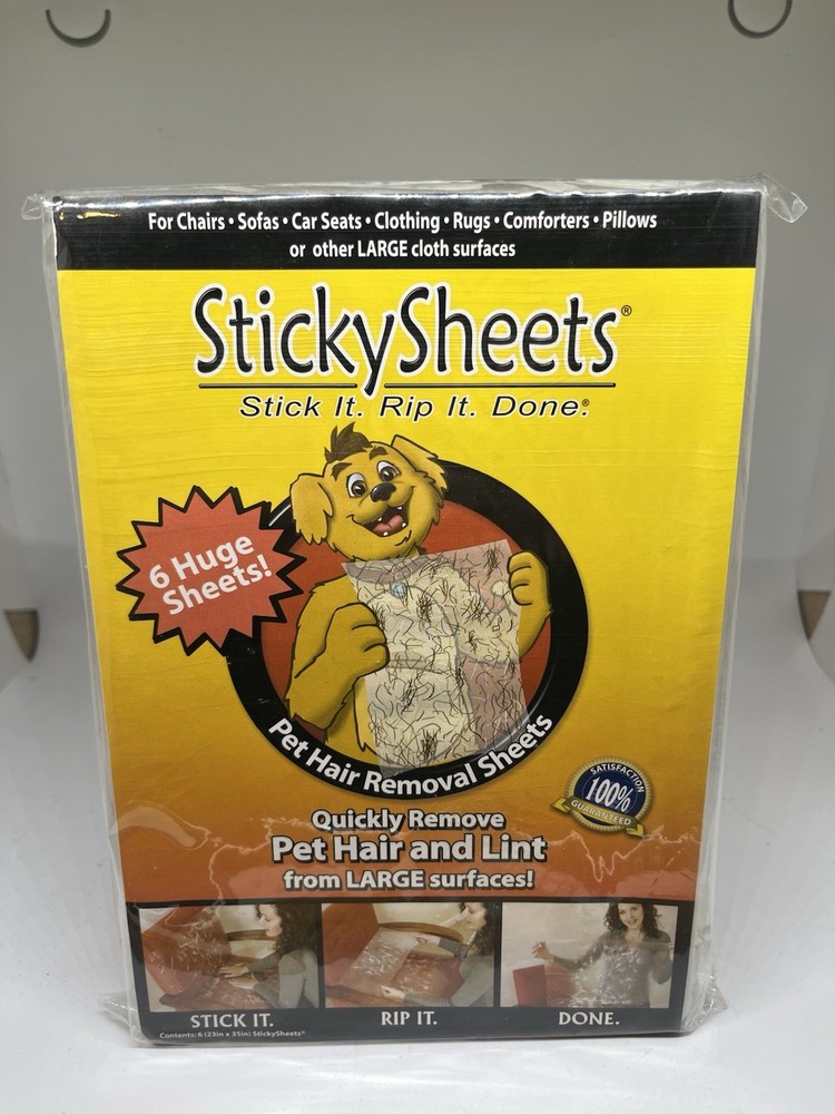 Sticky Sheets - Pet Hair Removal System - 6 Sheets