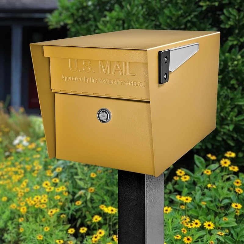 USPS Approved Locking Mailbox Security Parcel Drop Anti-Pry Steel Construction