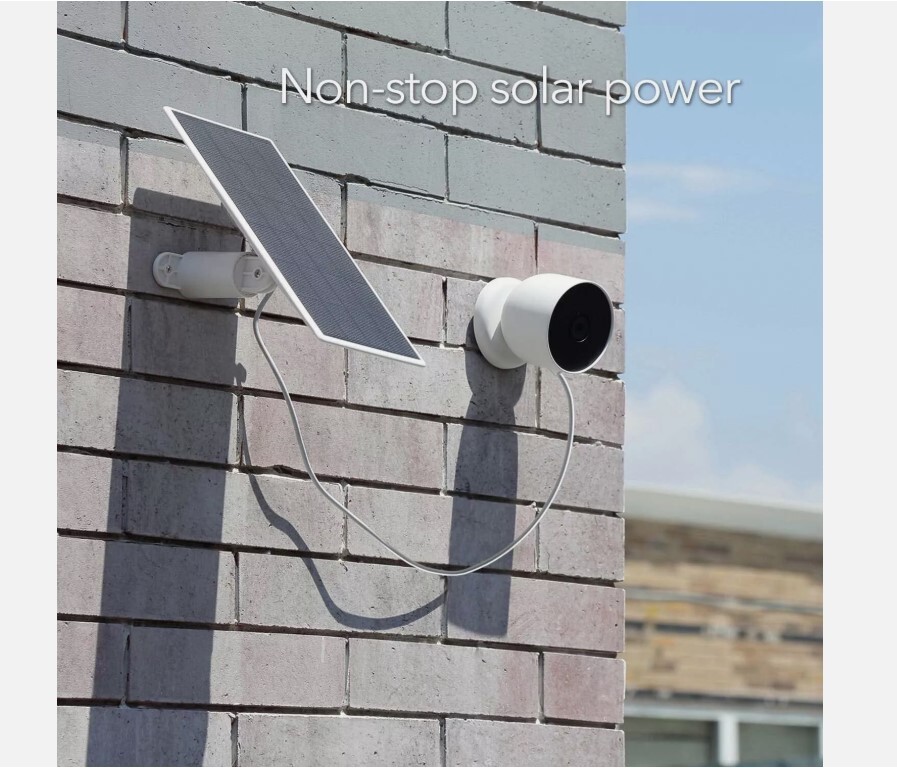 Wasserstein Solar Panel for Google Nest Cam