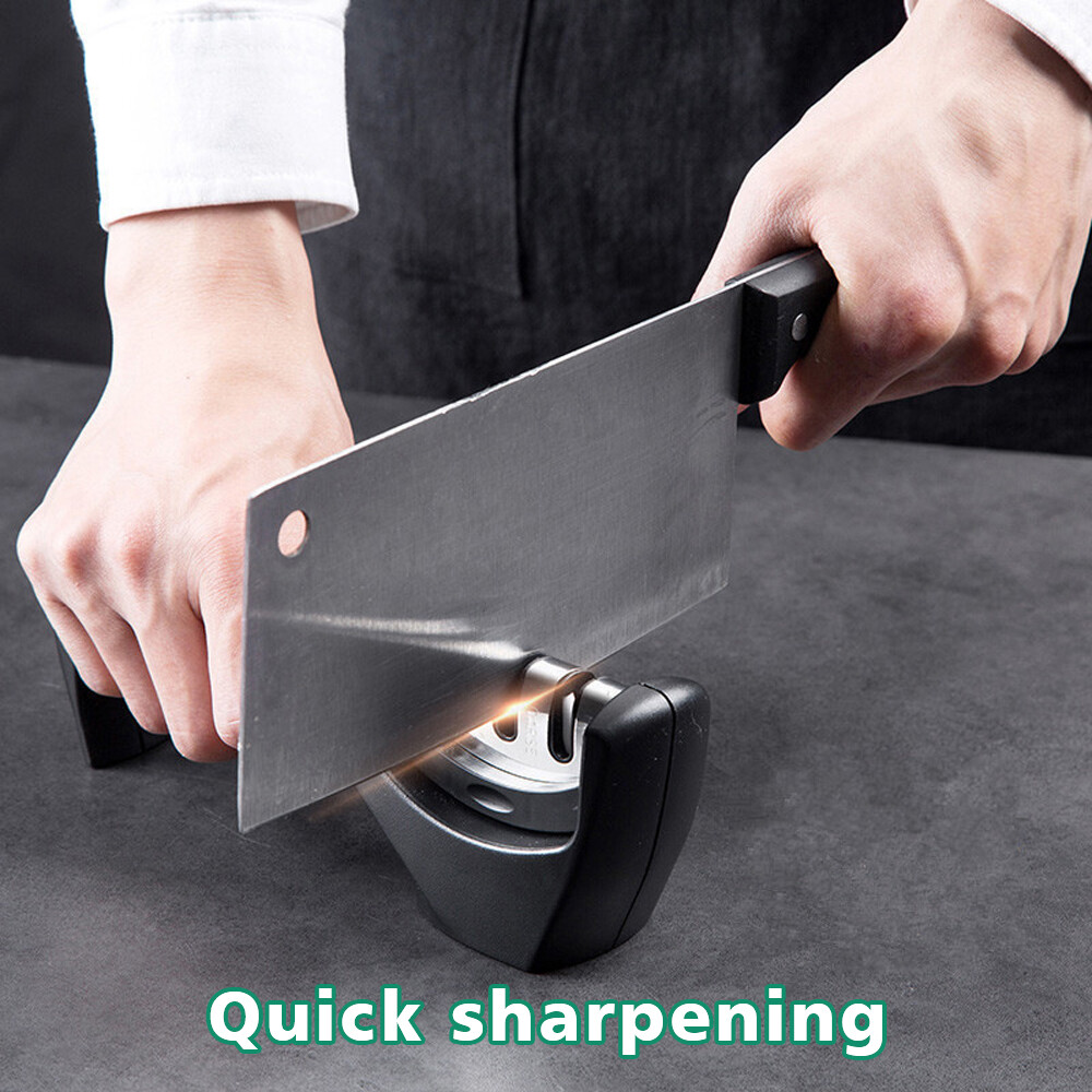 Knife Sharpener Professional Ceramic Tungsten Kitchen Sharpening System 3 Stage