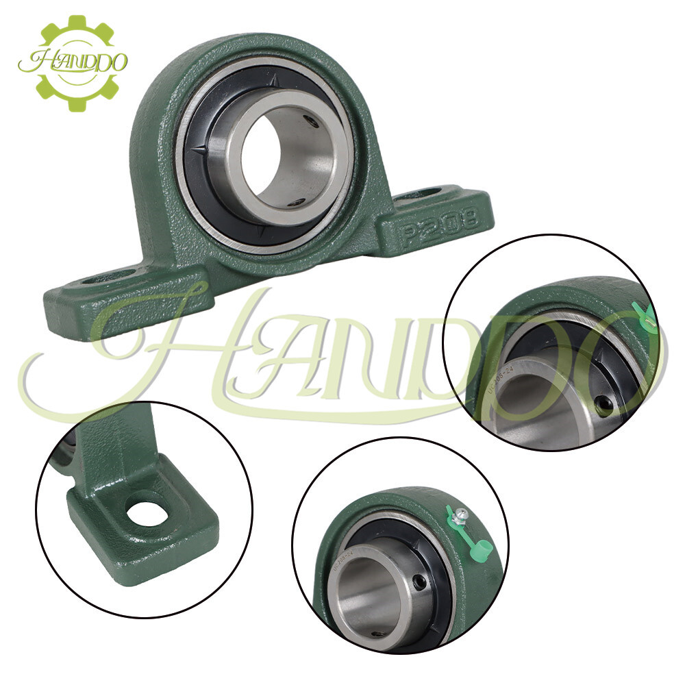 2Pack 1-1/2 Bore UCP208-24 Solid Base Pillow Block Bearing Self Aligning 2 Bolt