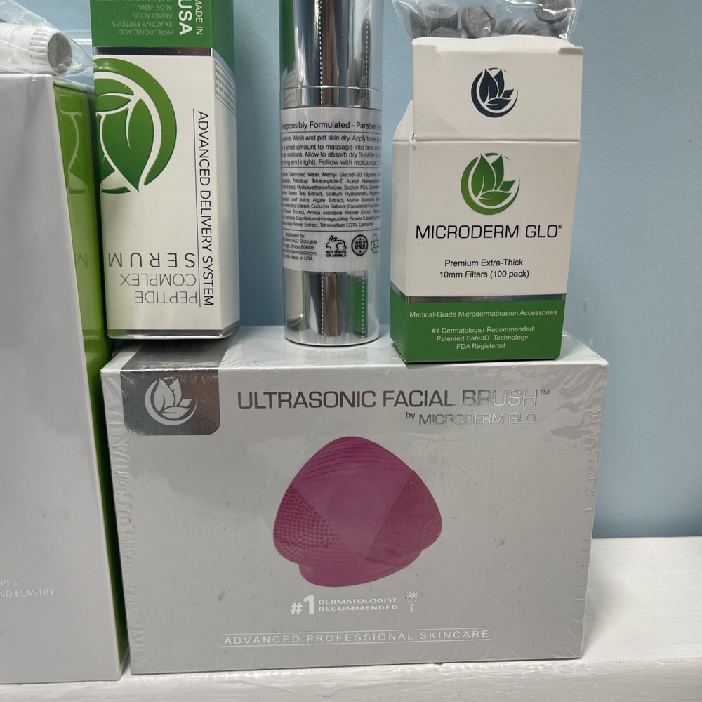 Microderm GLO Complete Skincare Package Includes Diamond Microdermabrasion Sy...