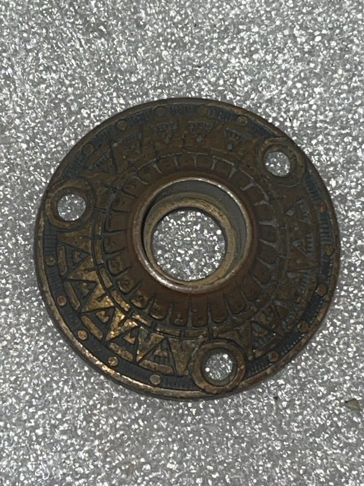 Antique Sargent Solid Brass Door Knob Rosette.