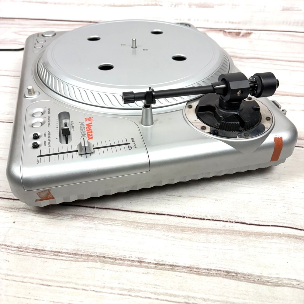 Vestax PDX-2000 Direct Drive Turntable Operation tested Silver