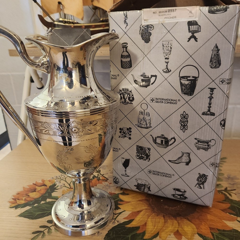 International Silver Co Water Jug Silver Plated