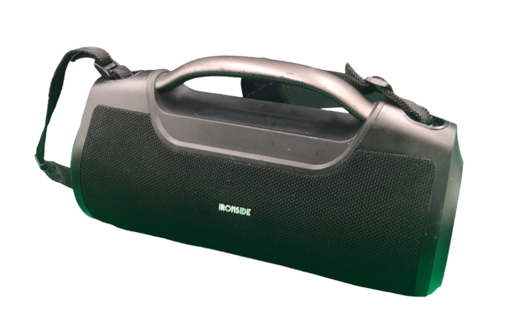 Ironside 2021 Portable Wireless Bluetooth Speaker Black With Strap - Used