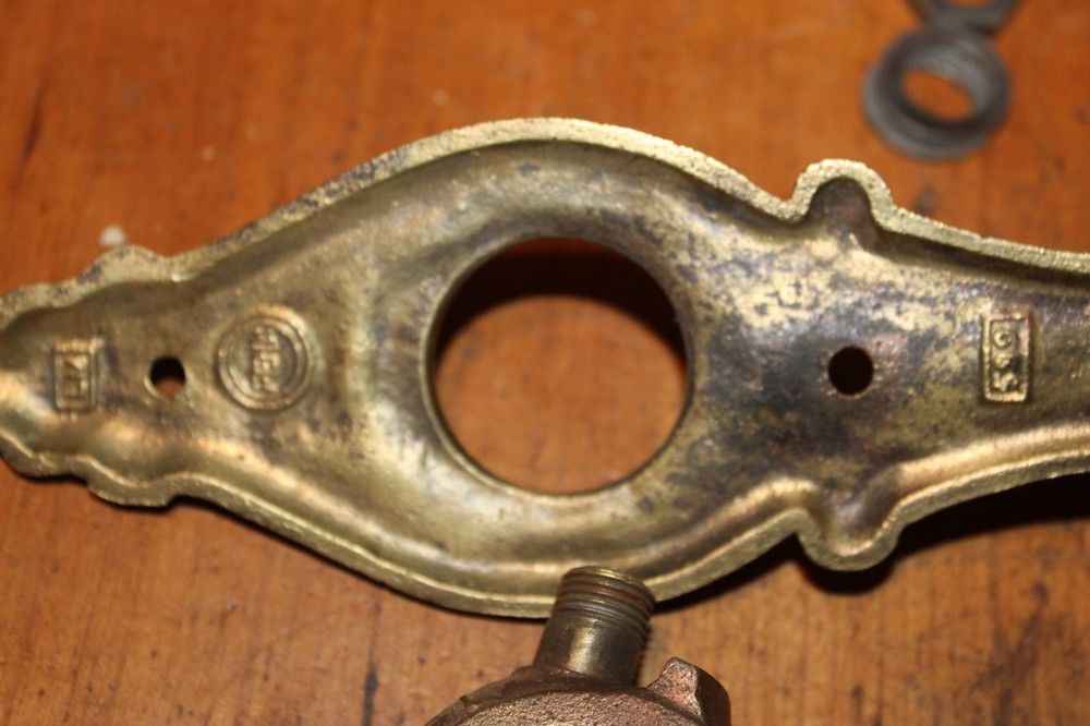 Antique Solid Cast Bronze Penn Hardware LM 599 Entry Thumb Pull Handle X-49