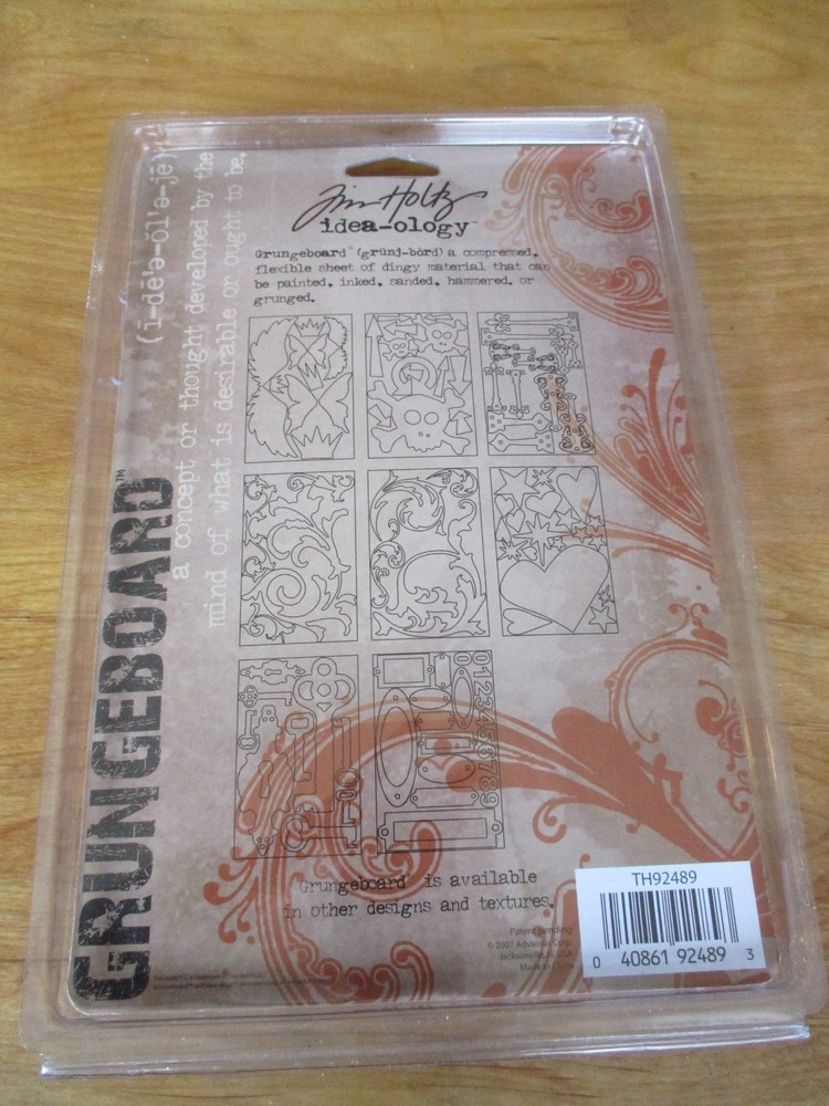 Tim Holtz Grungeboard Plain Elements 94 Shapes NEW