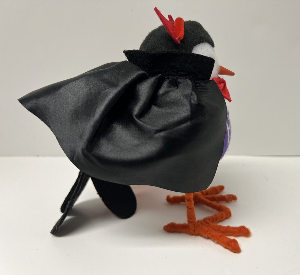 Bird Witch & Devil Vampire Birds With Tags - 2 Halloween Birds