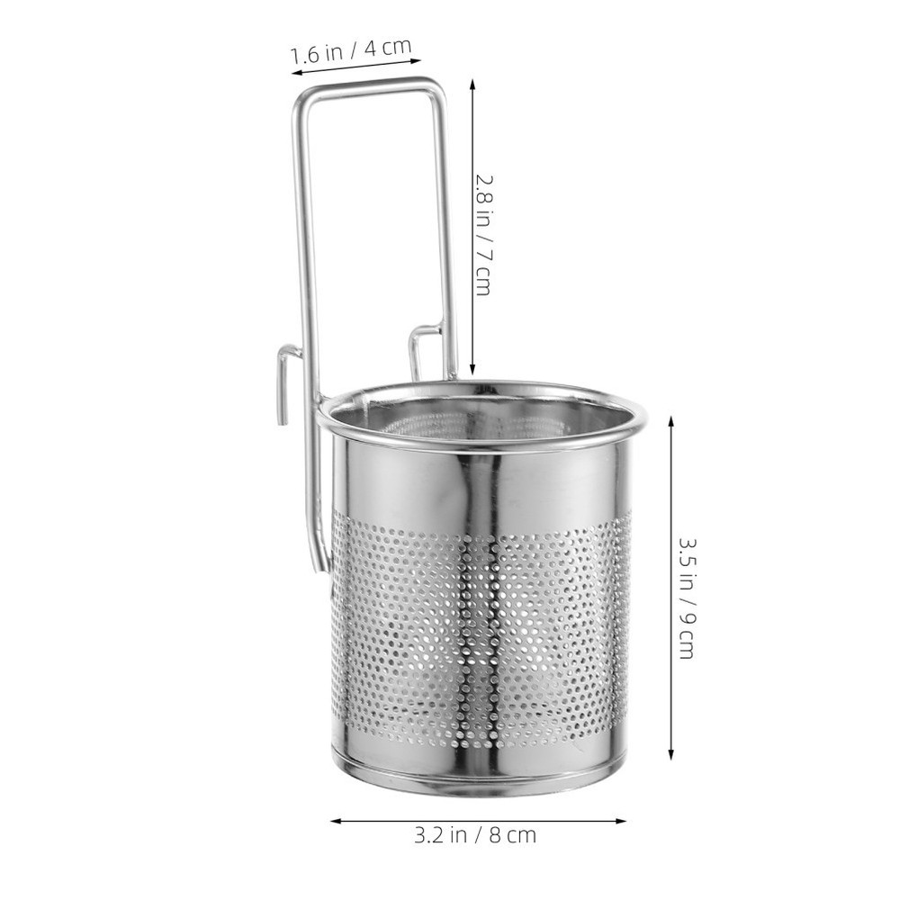 2 Pack Hot Pot Basket Strainer Clip Kitchen with Handle for Boiling