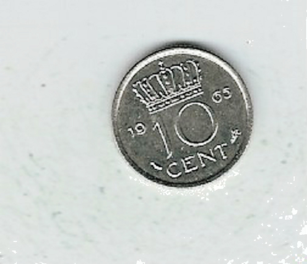 Netherland Coin...10 Cent...1965