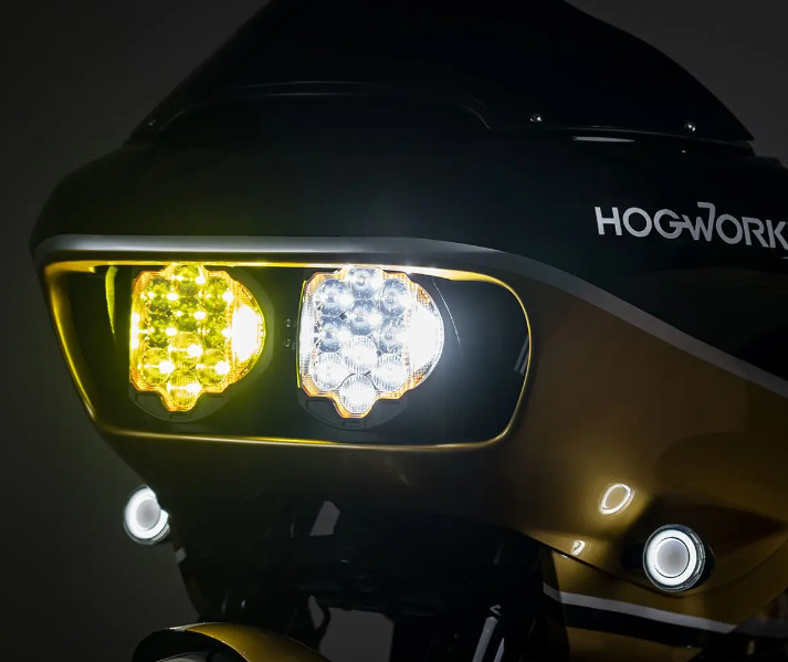 Hogworkz Harley? Road Glide Sabertooth? Performance LED Headlight '15-'24