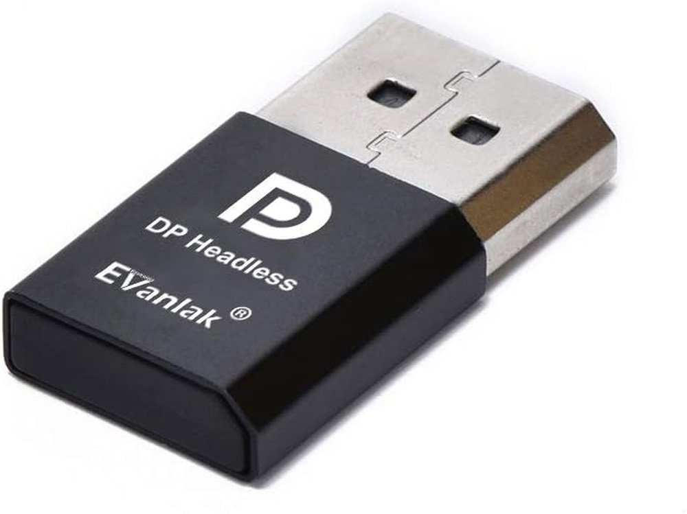 DisplayPort Headless Ghost Display Emulator for PC 4K DP Dummy Plug (fit Headles
