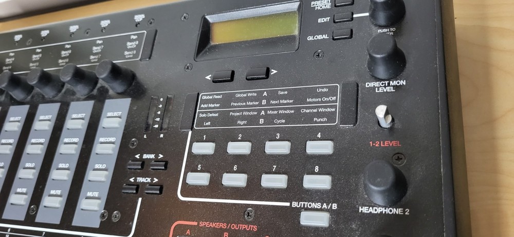 Alesis Master Control FireWire Audio Interface and Control Surface - Turns on