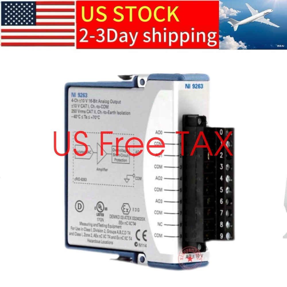 National Instruments NI-9263 Analog Output Module 4 Channels 16 Bits